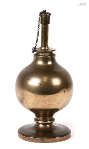 An early 19th century bronze tobacconist/ bar cigar lighter flame. 18.5cm (7.25 ins) high