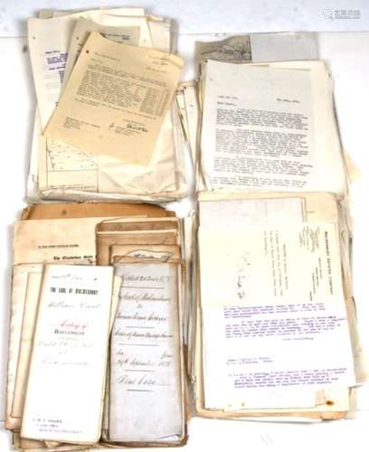 A large quantity of ephemera relating to the Earl of Malmsbury Estates, Hurn, Christchurch,