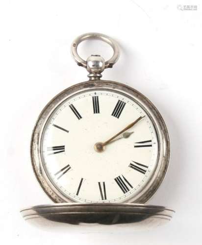 A silver fusee full hunter pocket watch by Mansfield of Shaftesbury, London 1861.