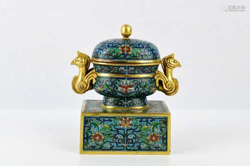 A Cloisonne Enamel Censer