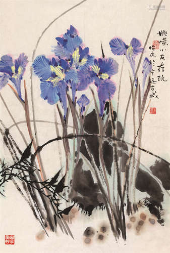 郭怡孮（b.1940） 兰花 镜心 设色纸本