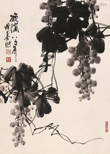 王成喜（b.1940） 欲滴 立轴 水墨纸本