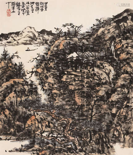 黄秋园（1914～1979） 松山图 立轴 设色纸本