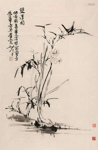 魏启后（1920～2009） 水仙 镜心 水墨纸本