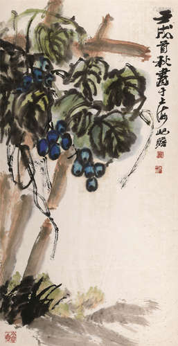 朱屺瞻（1892～1996） 花卉 镜心 设色纸本