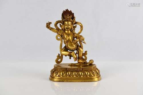 A Bronze Gilt Figure of Vajradhara