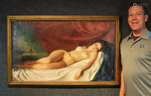 Maria Szantho Reclining Nude Portrait Painting