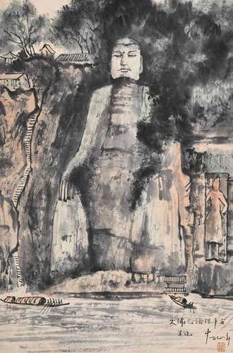 A Chinese Painting of Buddha, Wu Guanzhong