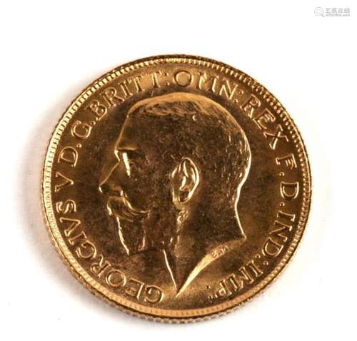 A George V full gold sovereign, 1925.