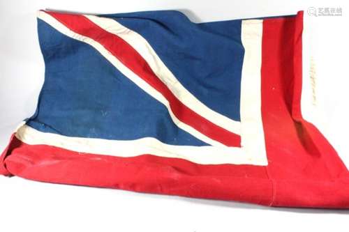 A Union Jack flag. 95 by 131cm( 37.5 by 51.5 ins)