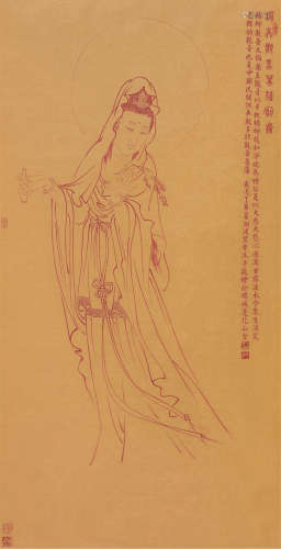 陈湘波（b.1963） 观音 镜框