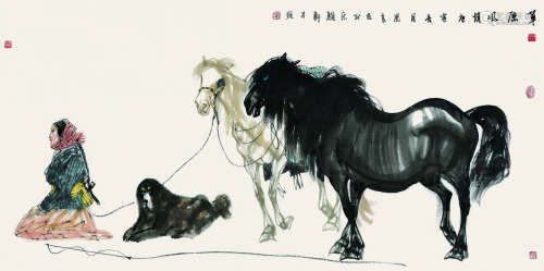 吴团良（b.1952） 2010年作 草原风情 软片