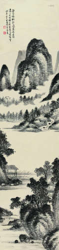 萧俊贤（1865～1949） 1938年作 山水 立轴