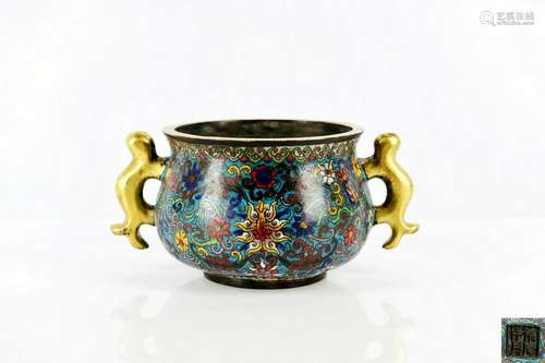 A Cloisonne Censer