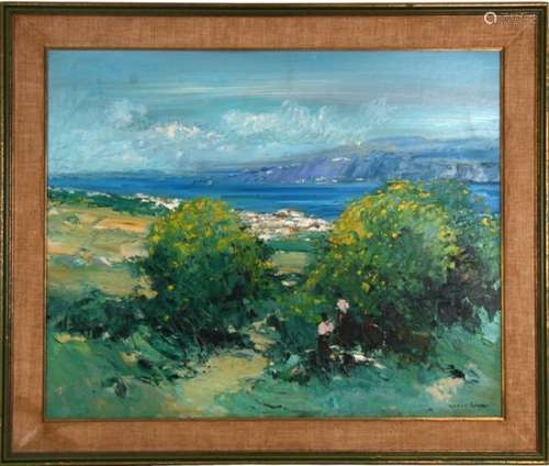 David James Carr (1944-2009) - coastal scene, signed lower right corner, oil on canvas, framed. 72