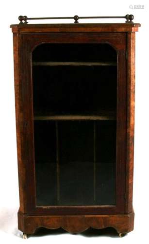 A Victorian walnut music cabinet