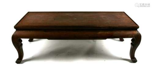 A Chinese hardwood low table