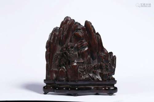 A Carved Aloe-wood Mountain