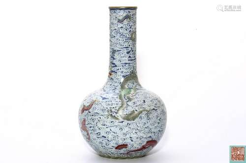 A Famille Rose Globular Vase