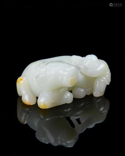 A White Jade Buffalo