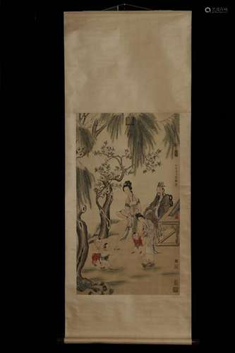 A Chinese Painting Scroll, Qiuying