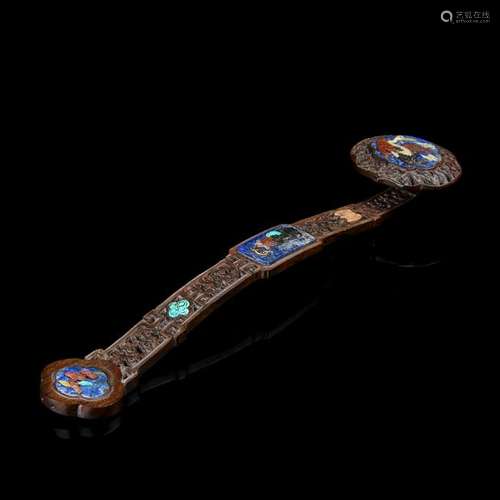 A Hardstons Inlaid Ruyi, Sceptre