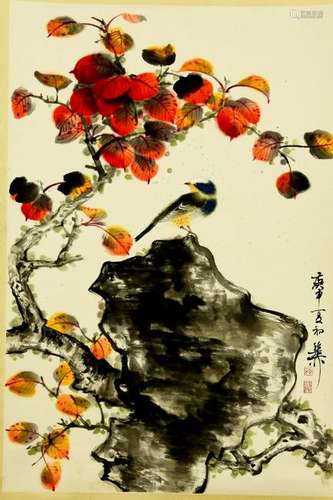 A Chinese Painting of Autumn Scenery, Xiezhiliu