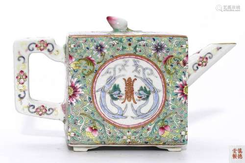 A Famille Rose Teapot