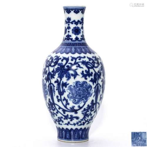 A Blue and White Vase