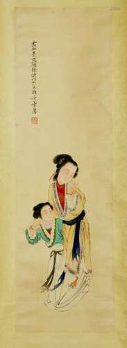 A Chinese Painting of Figures, Xucao