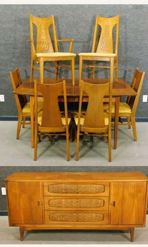 8PC Liberty Chair Company MCM Dining Room Set