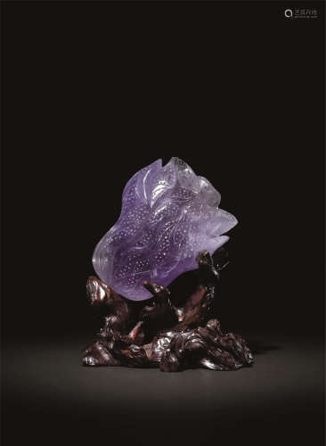 紫水晶白菜摆件