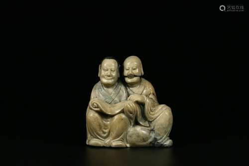 A Carved Shoushan Figures