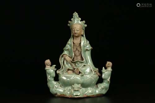 A Longquan Celadon Guanyin