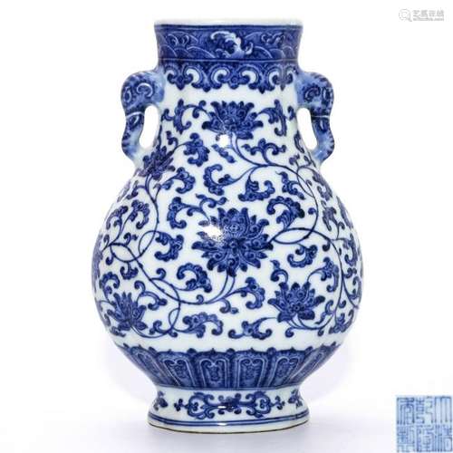 A Blue and White Vase