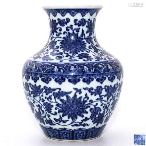 A Blue and White Vase