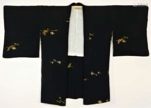 Japanese Gold Silver and Black Haori Jacket