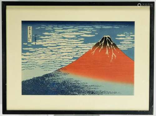 Katsuhika Hokusai Fine Wind Clear Morning Print