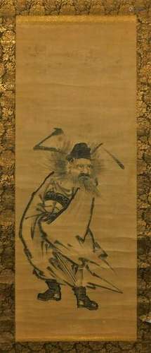 Kano School Japanese Hanging Wall Scroll