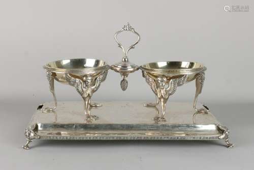 Fine silver table piece, Caviar-scale, 925/000, having
