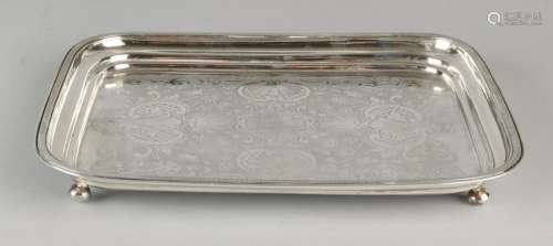 Beautiful silver cabaret, 934/000, rectangular model