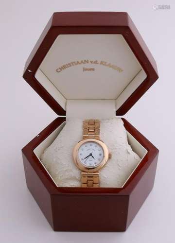 Particularly yellow gold women's watch, 750/000,