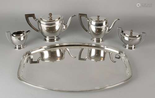 Silver coffee service, 925/000, empire style, with a