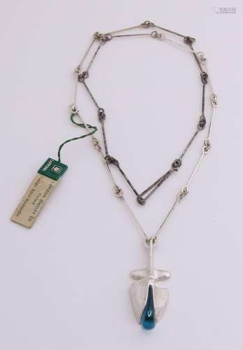 Silver necklace with pendant, 925/000, of Lapponia
