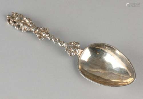 Silver spoon, 833/000, with a puntbak and