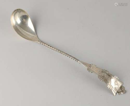 Silver compote spoon, 835/000, with a pear-shaped tank