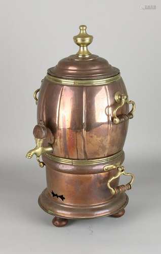 19th Century copper brass samovaar + Comfoor.