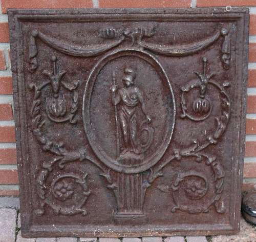 Antique cast iron Renaissance / historicism hob with