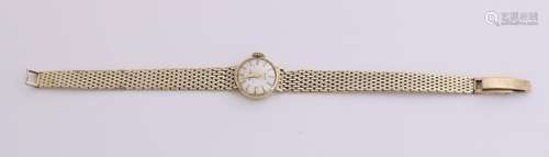 Yellow gold Baume et Mercier watch, 585/000, with a