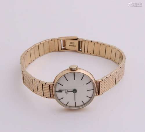 Ladies Watch, 375/000, round model, ø 31 mm, with